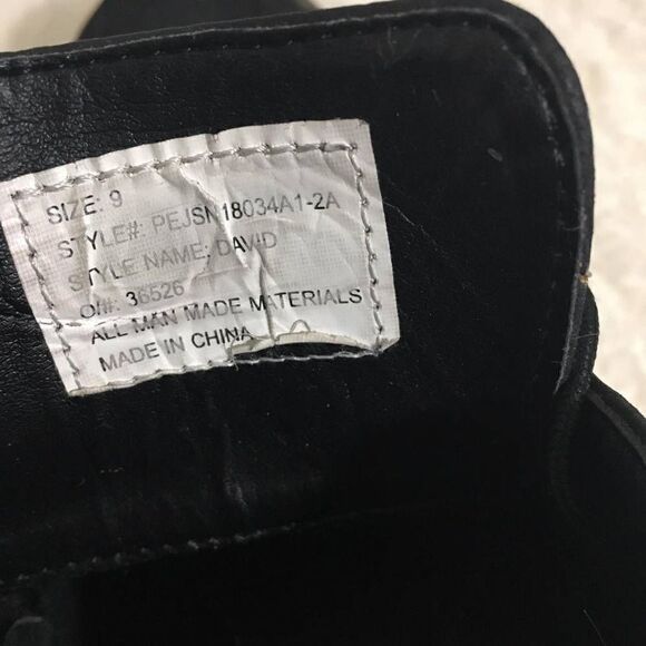 Perry Ellis Black Chukka Boot Shoes Size 9 Men's - Picture 8 of 9